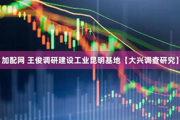 加配网 王俊调研建设工业昆明基地【大兴调查研究】