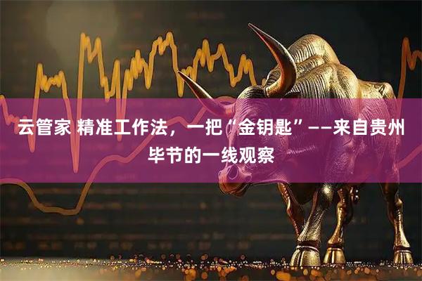 云管家 精准工作法,一把“金钥匙”——来自贵州毕节的一线观察